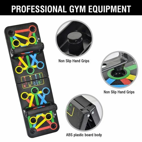 41 In 1 Body Building Push Up Rack Board with Smart Counting & Resistance Bands, Foldable Colour-coded Power-press & Multi-function Push-up Fitness Stands Board for Muscle Training Sport Gym